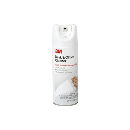 3M Desk and Office Spray Cleaner, 15 oz Aerosol Spray, PK12, 12PK 573